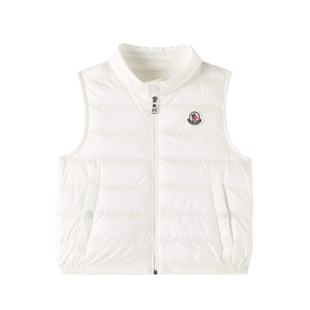 Moncler Kids Ivory Quilted Vest